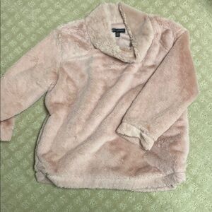 Pink Fuzzy Pullover Sweater